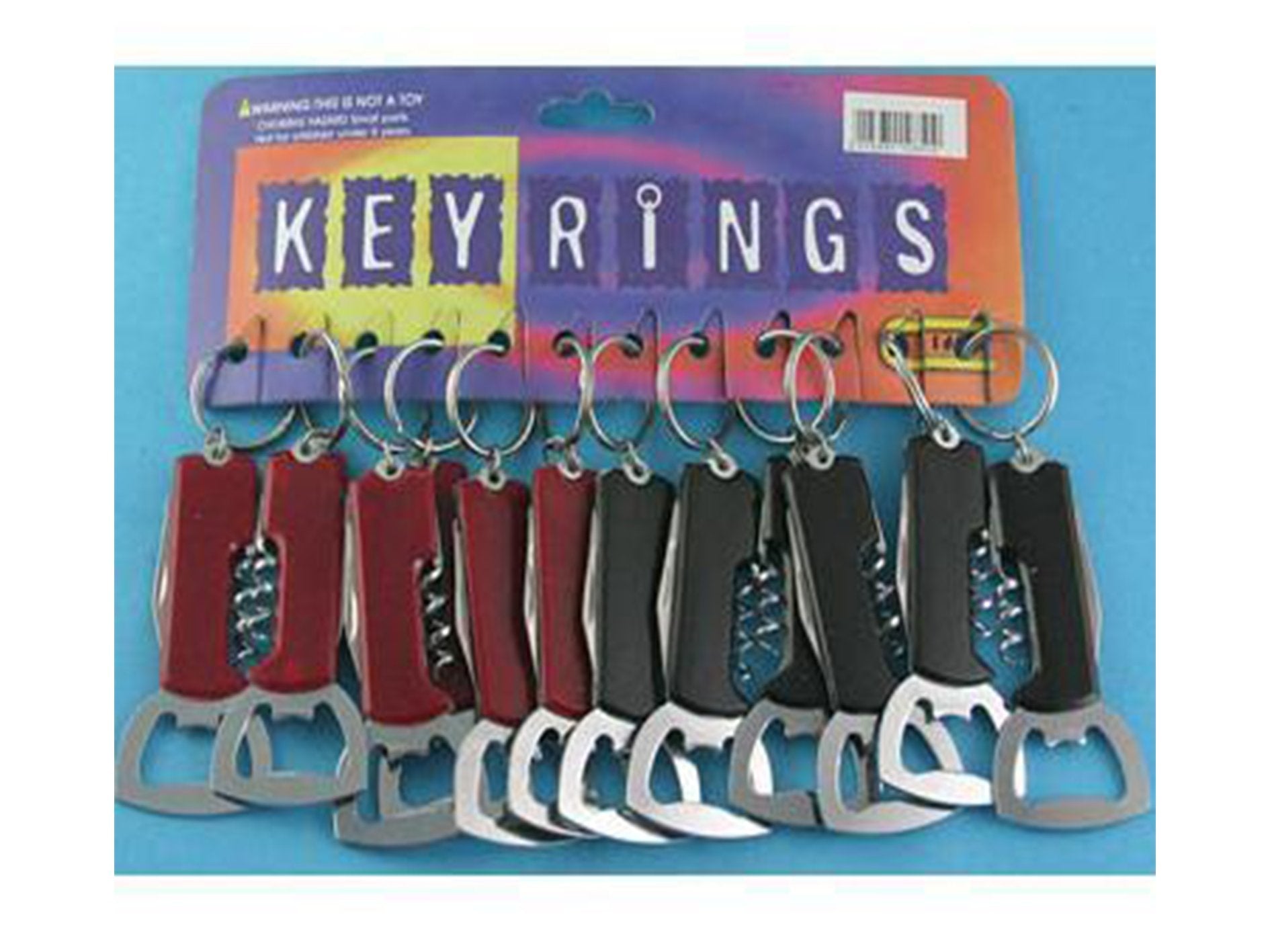 Keyrings Penknife Bottle Opener 12 Pack - VIR Wholesale
