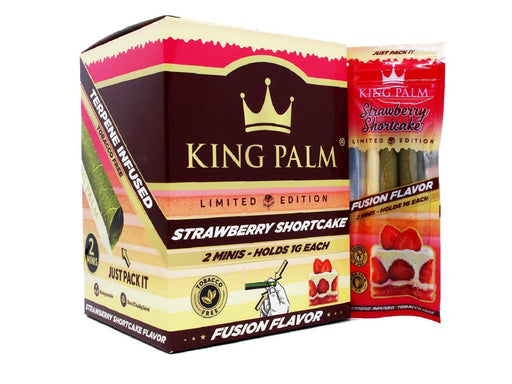 KING PALM 2 Mini Rolls Strawberry Shortcake - 20 Pack (Limited Edition) - VIR Wholesale