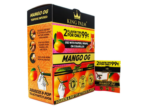King Palm - Flavoured Filter Tips - 50 Packs Per Box - 2 Tips Per Pack - Mango OG - VIR Wholesale