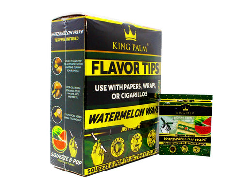 King Palm - Flavoured Filter Tips - 50 Packs Per Box - 2 Tips Per Pack - Watermelon Wave - VIR Wholesale