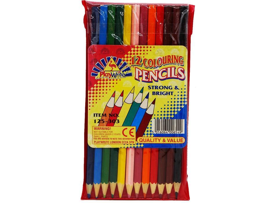 Large 12 Colouring Pencils PLAYWRITE - VIR Wholesale