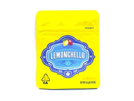 Lemonchello 3.5g MYLAR Bag 50 Pack - VIR Wholesale