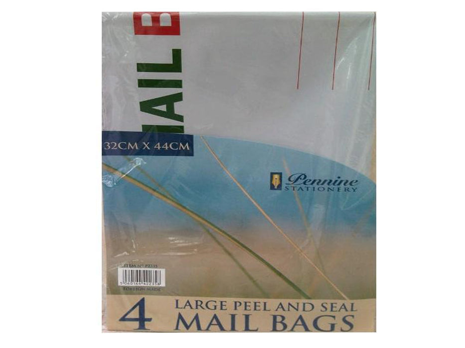 Mail Bags Large Peel & SEAL (4 Pack) - VIR Wholesale