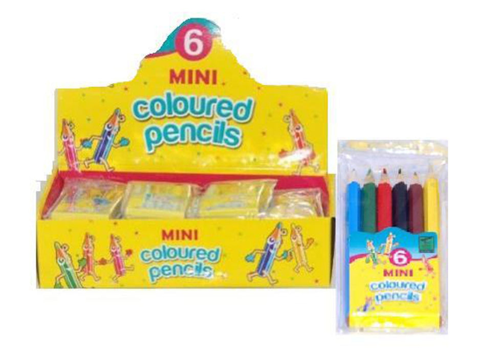 Mini Coloured Pencil Crayon Wallets(24 X 6) - VIR Wholesale
