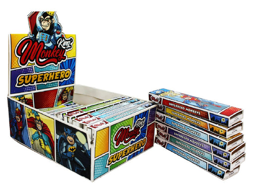 Monkey King Rolling Papers with Filter Tips Superhero Edition (24pcs/display) - VIR Wholesale