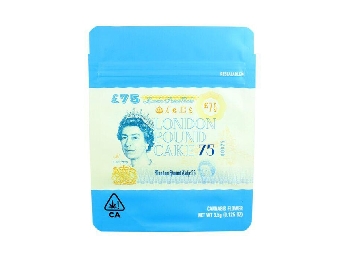 MYLAR COOKIES London PoundCake Made In California Baggies - 50 Pack VIR Wholesale MYLAR COOKIES London PoundCake Made In California Baggies - 50 Pack VIR Wholesale