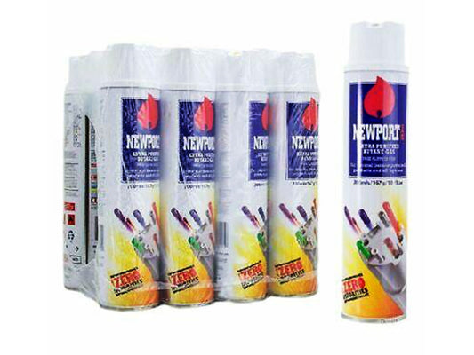 NEWPORT Butane Lighter Gas 250ML. - VIR Wholesale