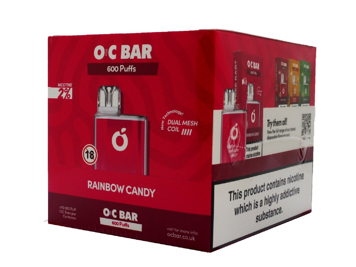 OC BAR - 600 Puffs - 10 Per Box Nicotine Disposable Vapes - VIR Wholesale