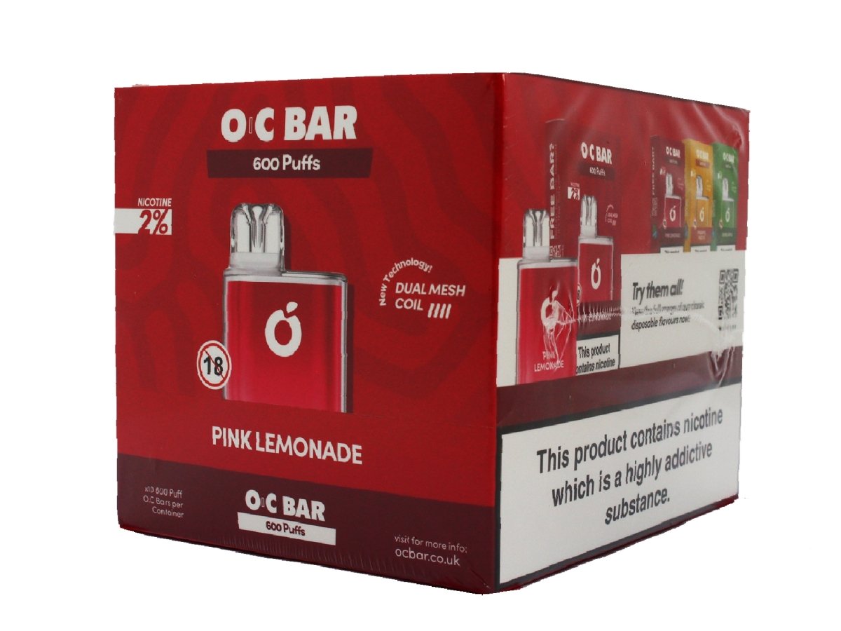 OC BAR - 600 Puffs - 10 Per Box Nicotine Disposable Vapes - VIR Wholesale