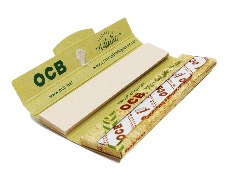 OCB Organic Hemp Cigarette 32 Slim Papers+32 Tips X32 - VIR Wholesale