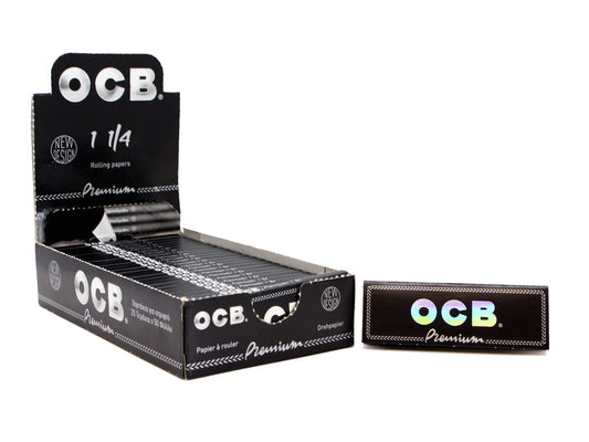 OCB Premium 1¼ Rolling Papers - 25 Per Box - 50 Per Pack - VIR Wholesale