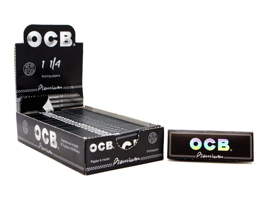 OCB Premium 1¼ Rolling Papers - 25 Per Box - 50 Per Pack - VIR Wholesale
