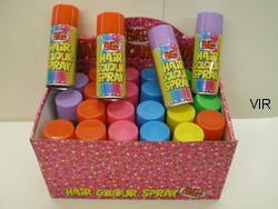 Party Crazy Hair Colour Sprays Mixed Colours - VIR Wholesale