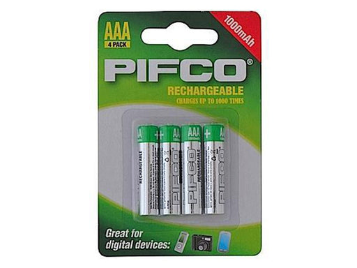 PIFCO Rechargeable AAA Batteries - VIR Wholesale