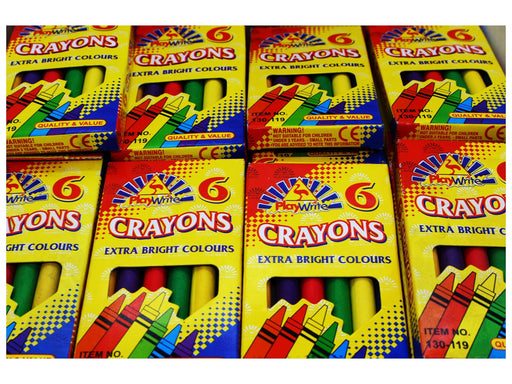 Playwrite 6 Wax Crayons Per Box - VIR Wholesale