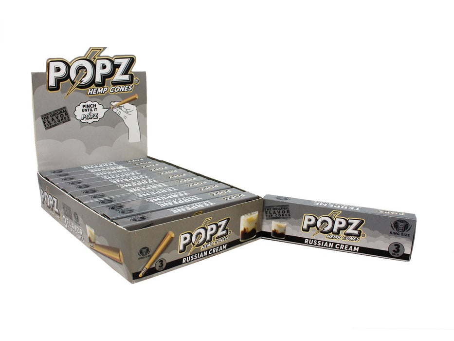 POPZ Flavoured Hemp Cones 3 pack - VIR Wholesale