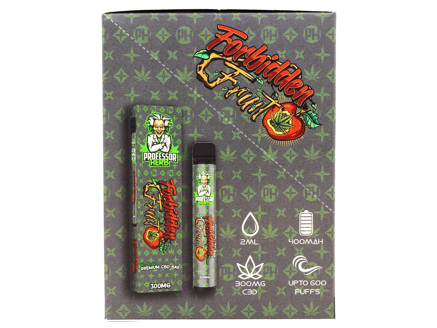 PROFESSOR HERB Individuals Disposable CBD Vape Pen 500mg Assorted VIR Wholesale