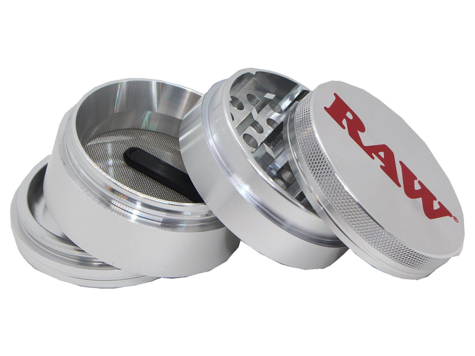 RAW Aluminium 4 Part Grinder 56mm - VIR Wholesale