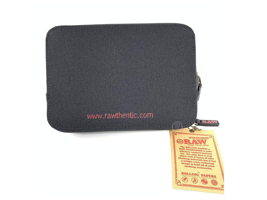RAW Black Weekender Smell Proof Smokers Pouch - VIR Wholesale