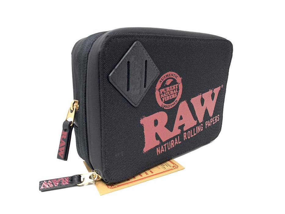 RAW Black Weekender Smell Proof Smokers Pouch - VIR Wholesale