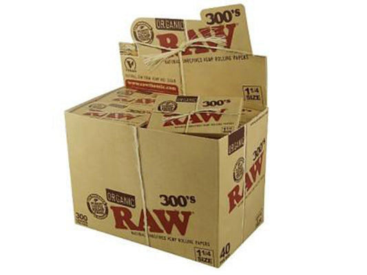 RAW Classic 300's 1¼ Size Creaseless Rolling Papers - VIR Wholesale