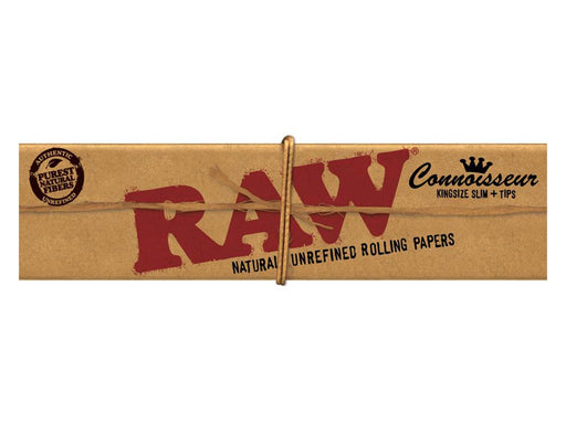 RAW Classic Connoisseur King Size Slim Rolling Papers & Tips - VIR Wholesale