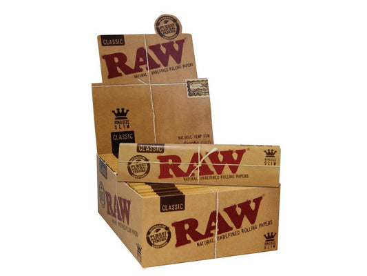 RAW Classic King Size Slim Rolling Papers - VIR Wholesale