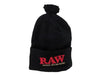 RAW - Clothing - X Rolling Papers Pompom Hats Black - VIR Wholesale