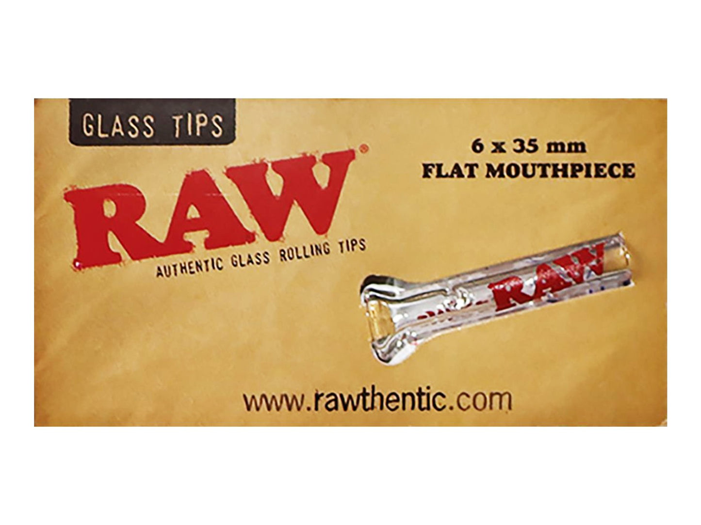 RAW Glass Tips With Flat Mouthpiece - VIR Wholesale