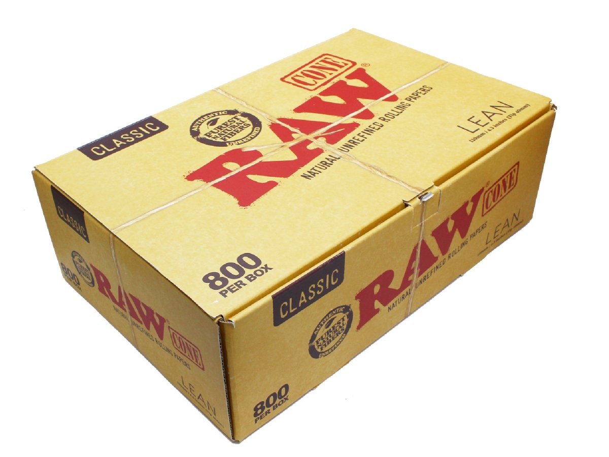 RAW Lean 800 Pack Slim Pre Rolled Rolling Paper Cones – VIR Wholesale