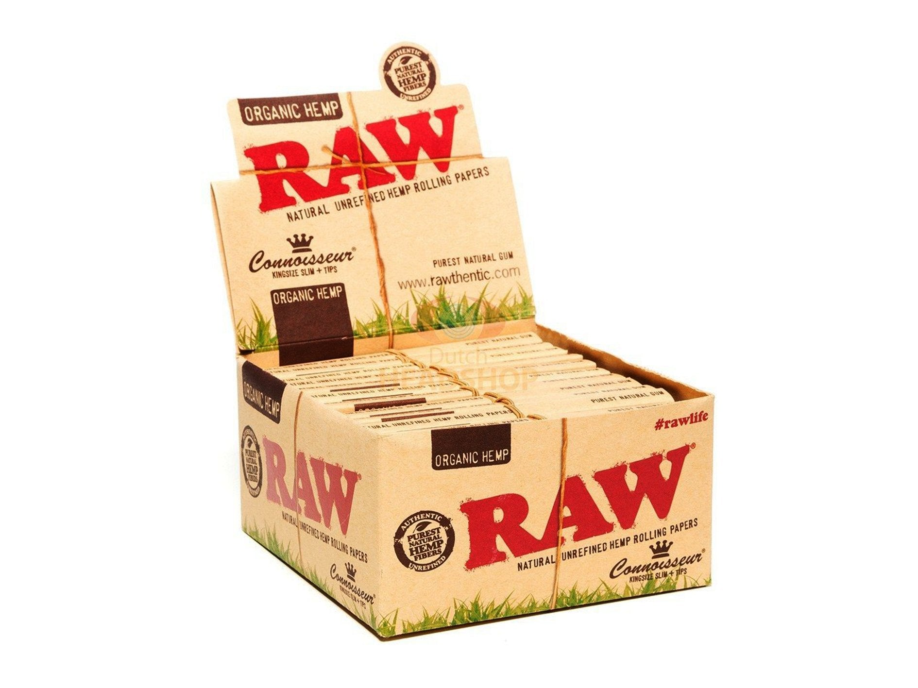 RAW Organic Connoisseur King Size Slim With Tips - VIR Wholesale