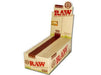RAW Organic Single Wide Standard Size Rolling Papers - VIR Wholesale