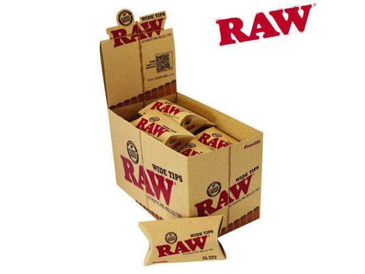 RAW Pre-Rolled Wide Tips - VIR Wholesale