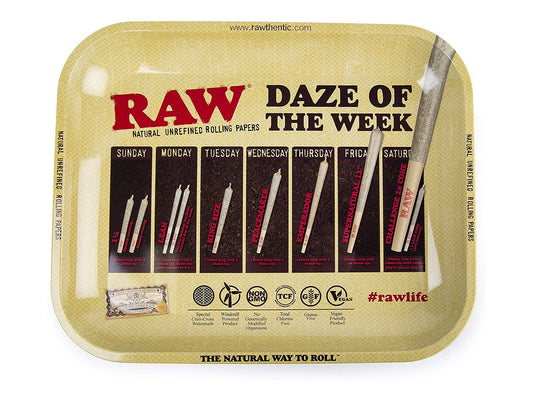 RAW Rolling Daze Of The Week Medium Metal Tray - VIR Wholesale