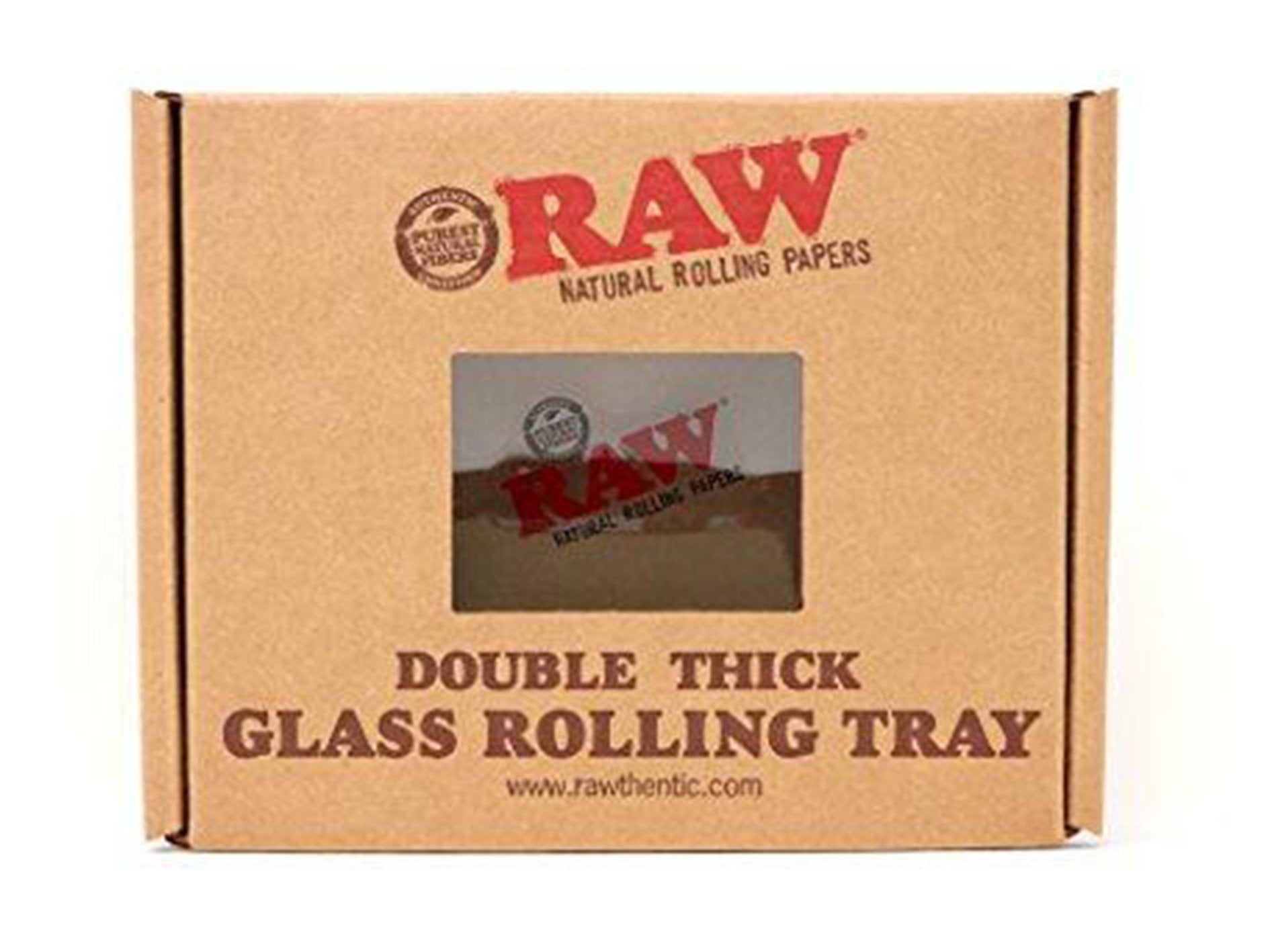 RAW Rolling Mini Glass Rolling Tray - VIR Wholesale