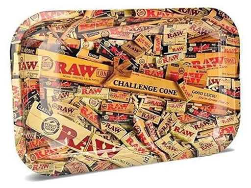 RAW Rolling Mix Medium Metal Tray - VIR Wholesale