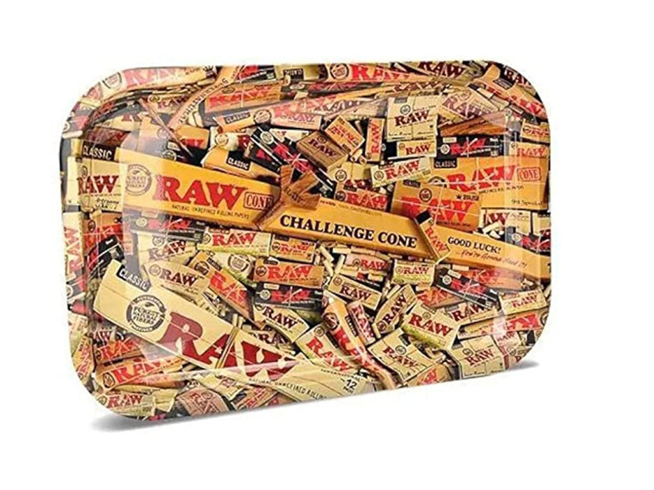 RAW Rolling Mix Small Metal Rolling Tray - VIR Wholesale