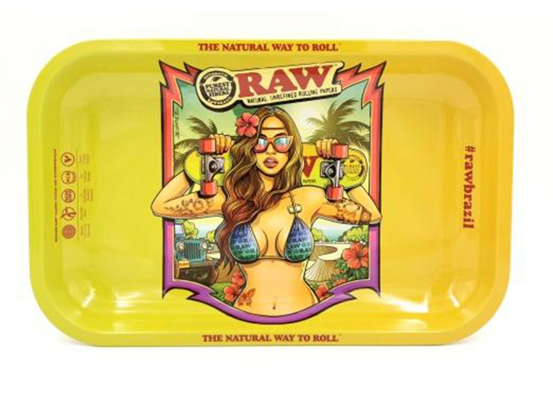 RAW Rolling New Brazil V2 Small Metal Tray - VIR Wholesale