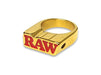 RAW (Rolling Papers) Smoke Ring With Gold Finish Size 6 7 8 9 10 11 - VIR Wholesale