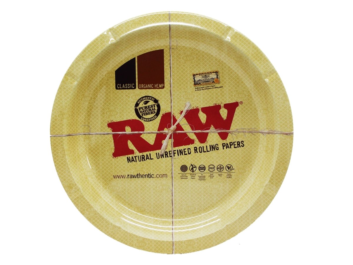 RAW Round Metal Rolling Tray - VIR Wholesale