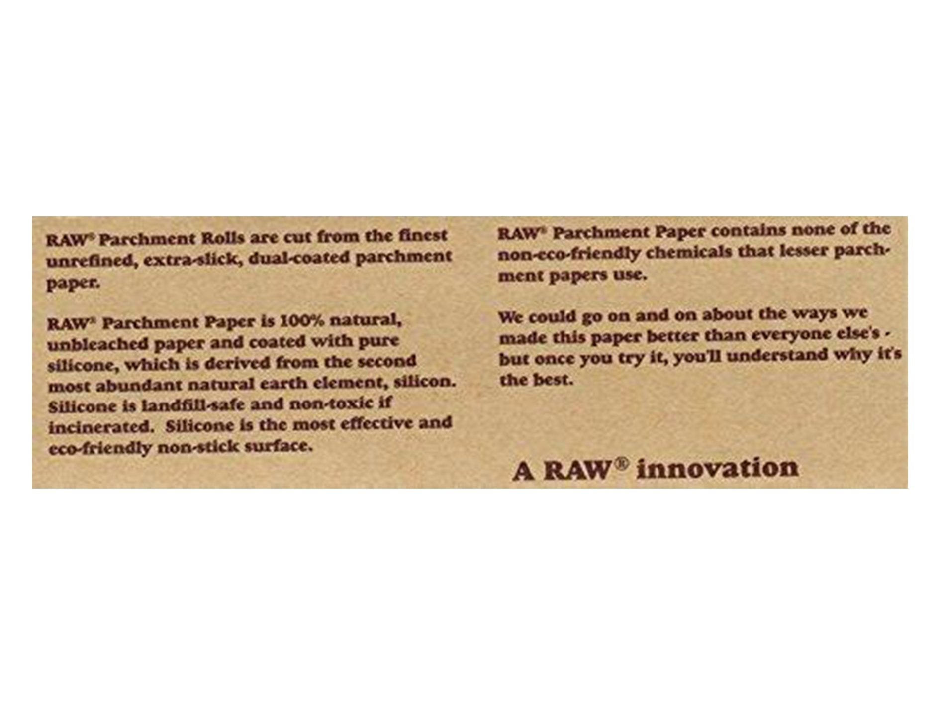 RAW Unrefined Parchment Paper Roll 400mm x 15m – VIR Wholesale