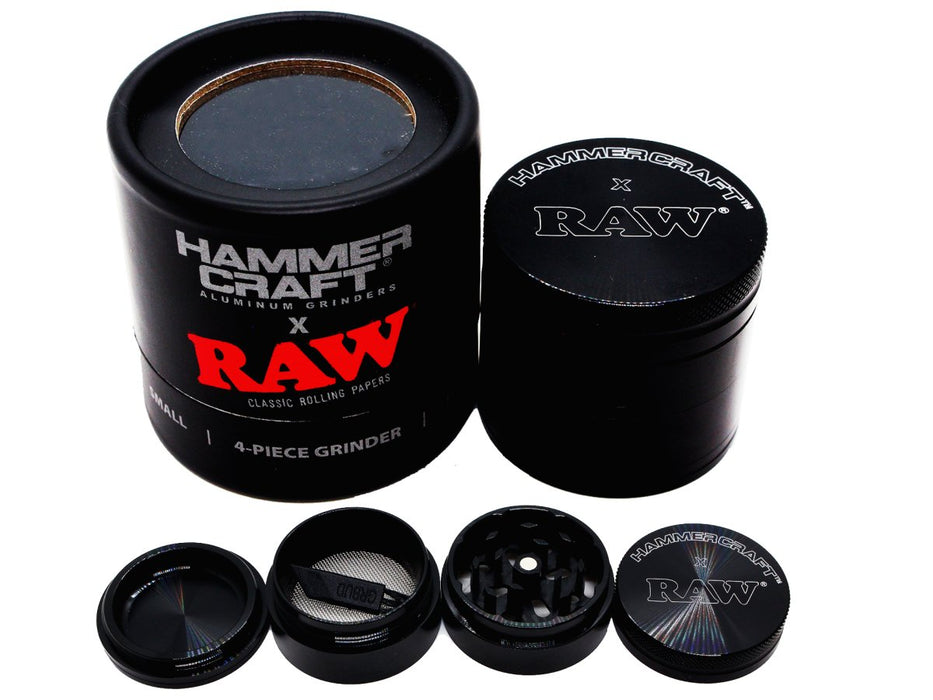 RAW X HAMMERCRAFT Black Grinder (available in Small & Medium) - VIR Wholesale