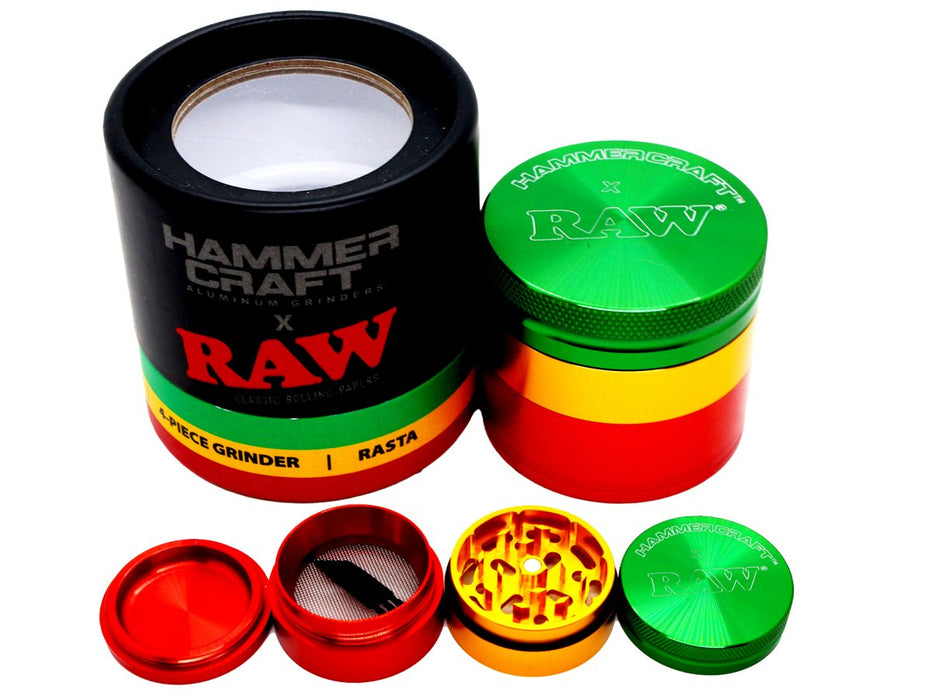RAW X HAMMERCRAFT Rasta Grinder (available in Small Medium & Large) - VIR Wholesale