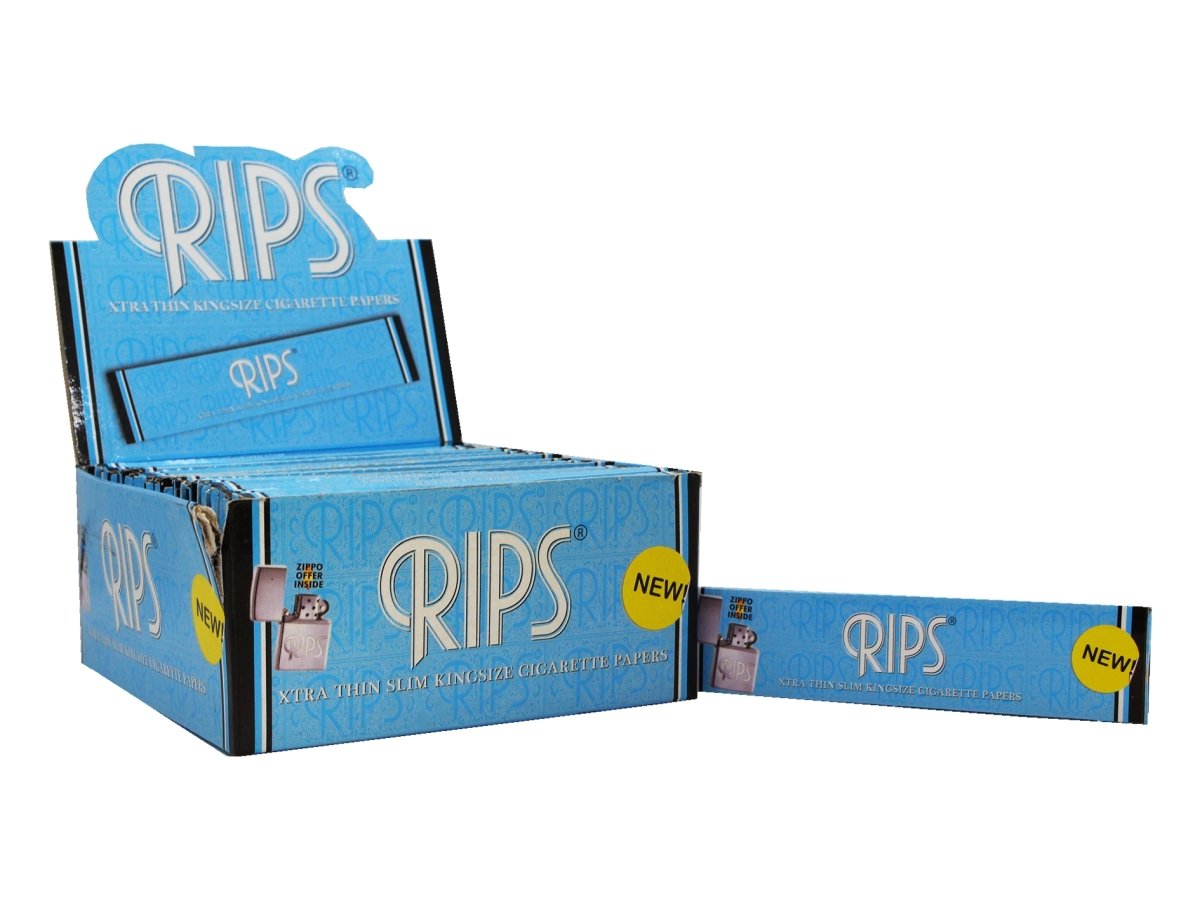 RIPS Xtra Thin Slim King Size Rolling Papers - VIR Wholesale