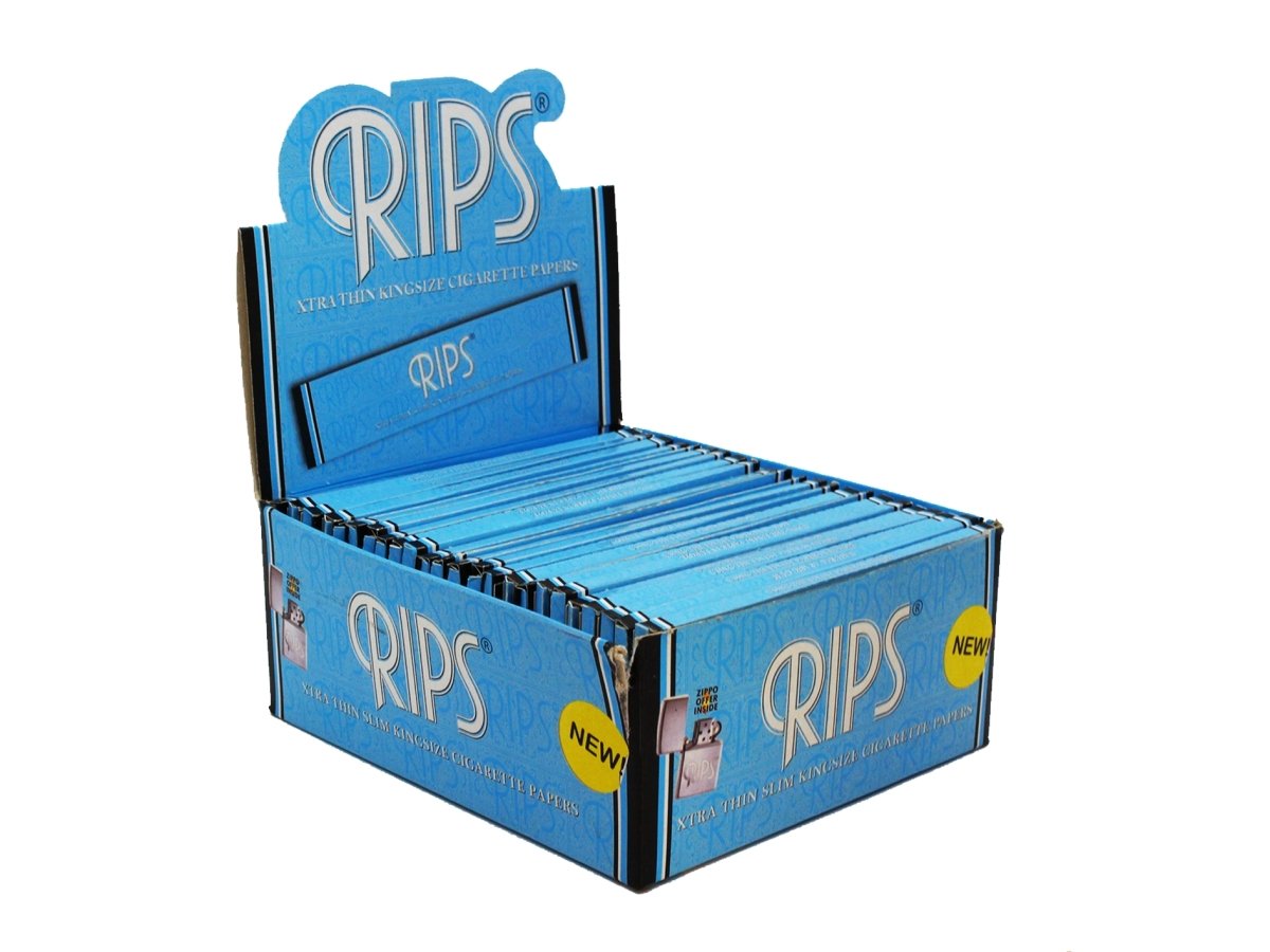RIPS Xtra Thin Slim King Size Rolling Papers - VIR Wholesale