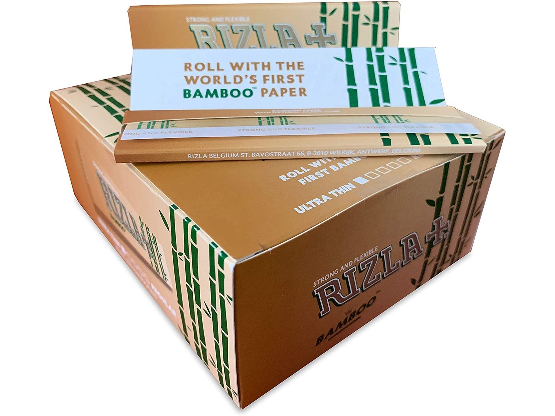 RIZLA Bamboo King Size Slim - 50 Booklets Per Box - VIR Wholesale