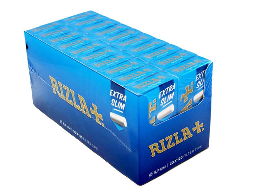 RIZLA Extra Slim Filter Tips - Full New 2400 Per Box Tips - VIR Wholesale