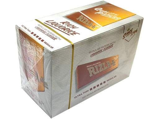 RIZLA Liquorice Standard 100 Booklets Per Box - VIR Wholesale