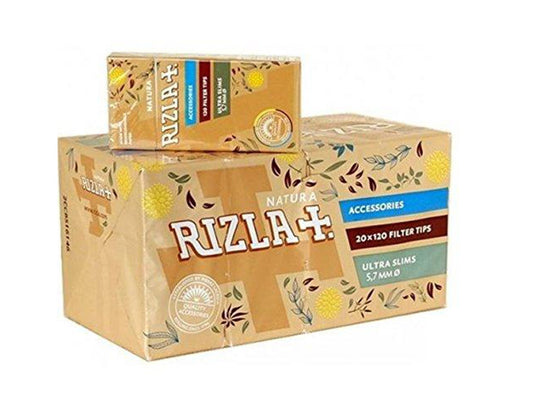 RIZLA Natura Filter Tips Ultra Slim 20 Pack - VIR Wholesale