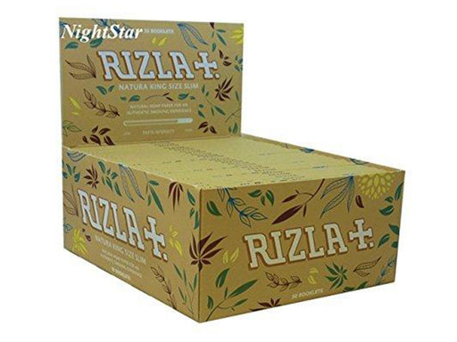 RIZLA Natural King Size Slim Rolling Paper - 50 Booklets Per Box - VIR Wholesale